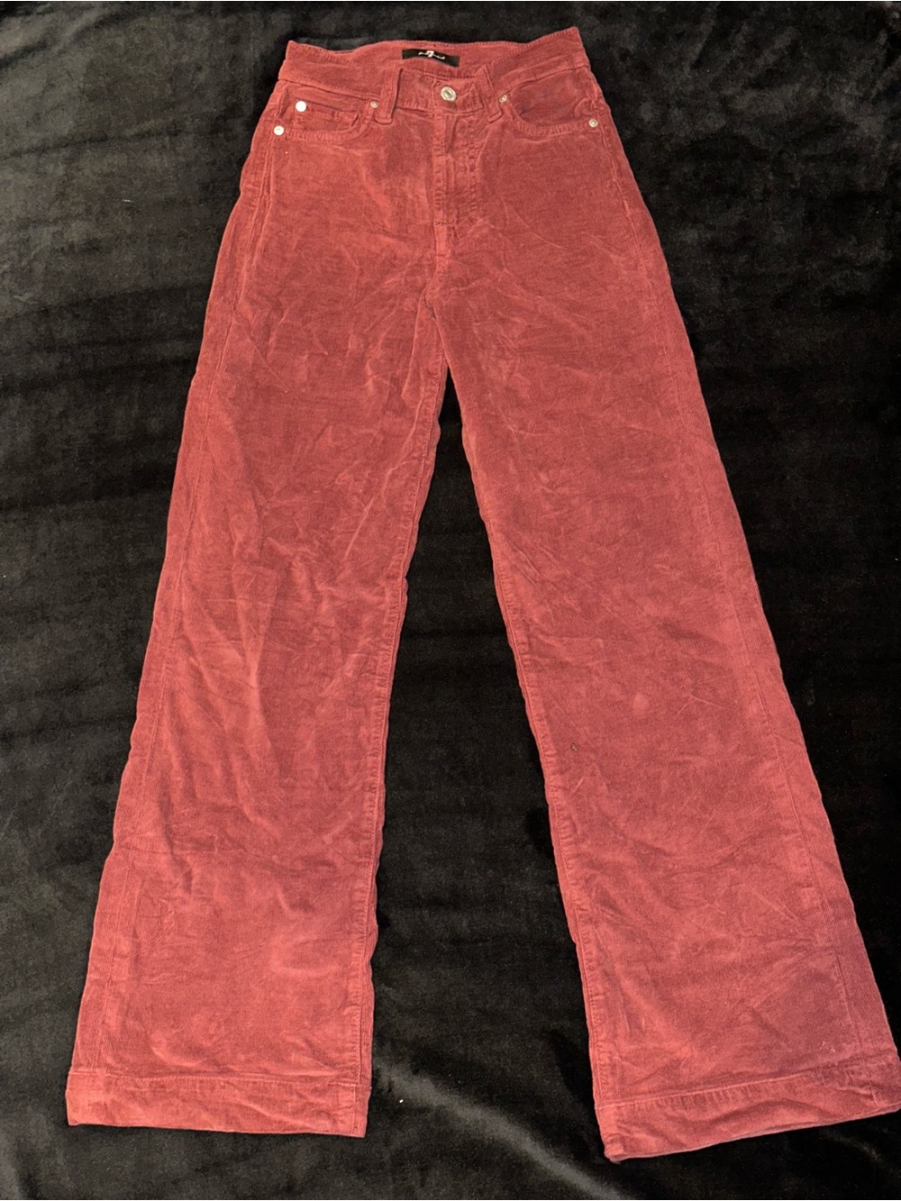 7 For All Mankind, Burgundy Corduroy Pants